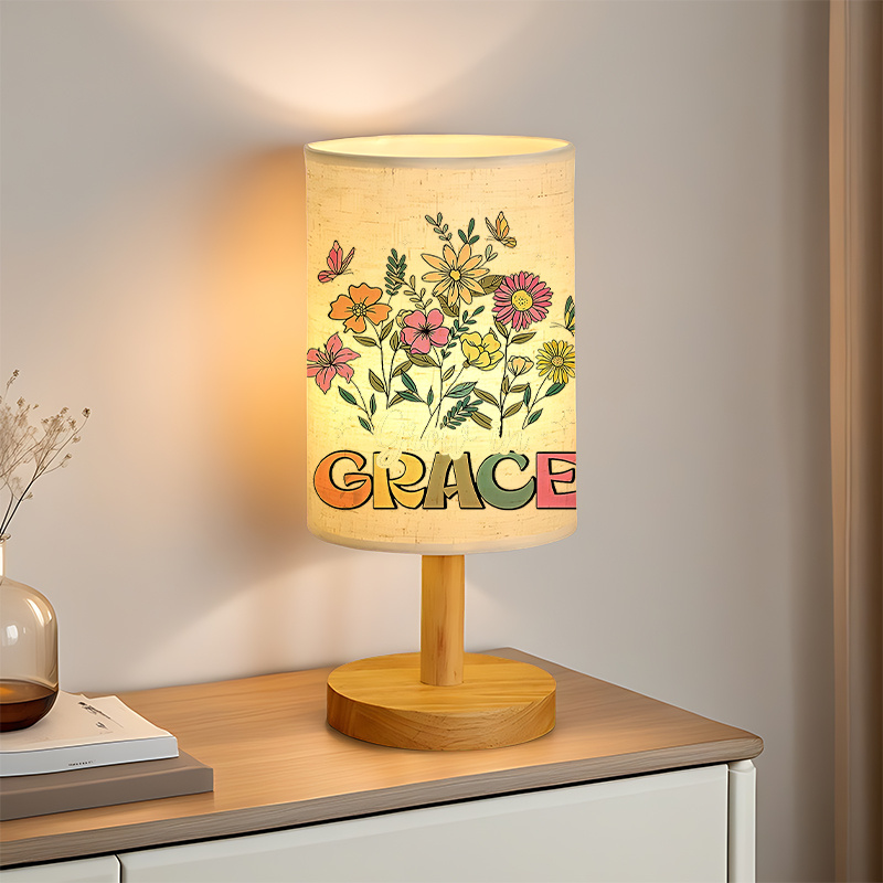 Modern USB-powered Linen Lamp with a Unique Design and Exquisite Patterns