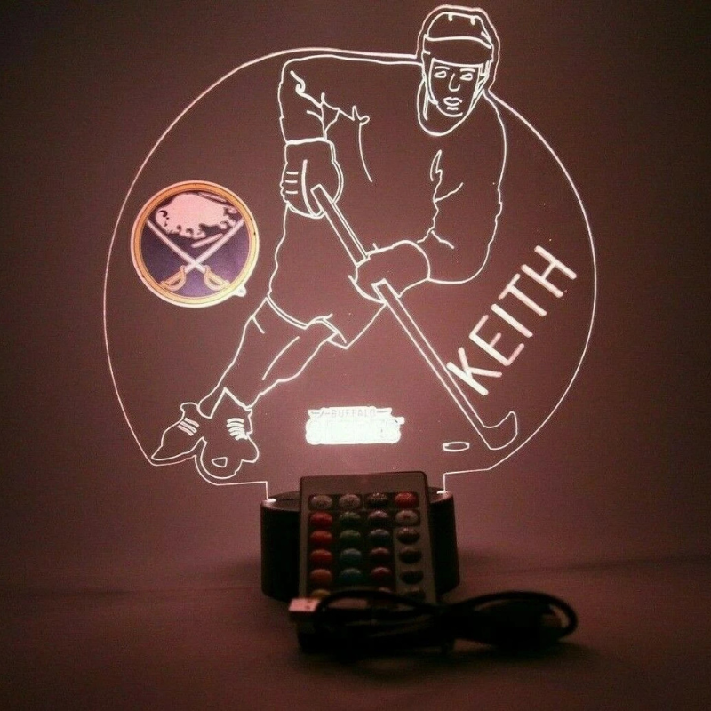 Buffalo Sabres NHL Hockey Player Sport Light Up Night Lamp