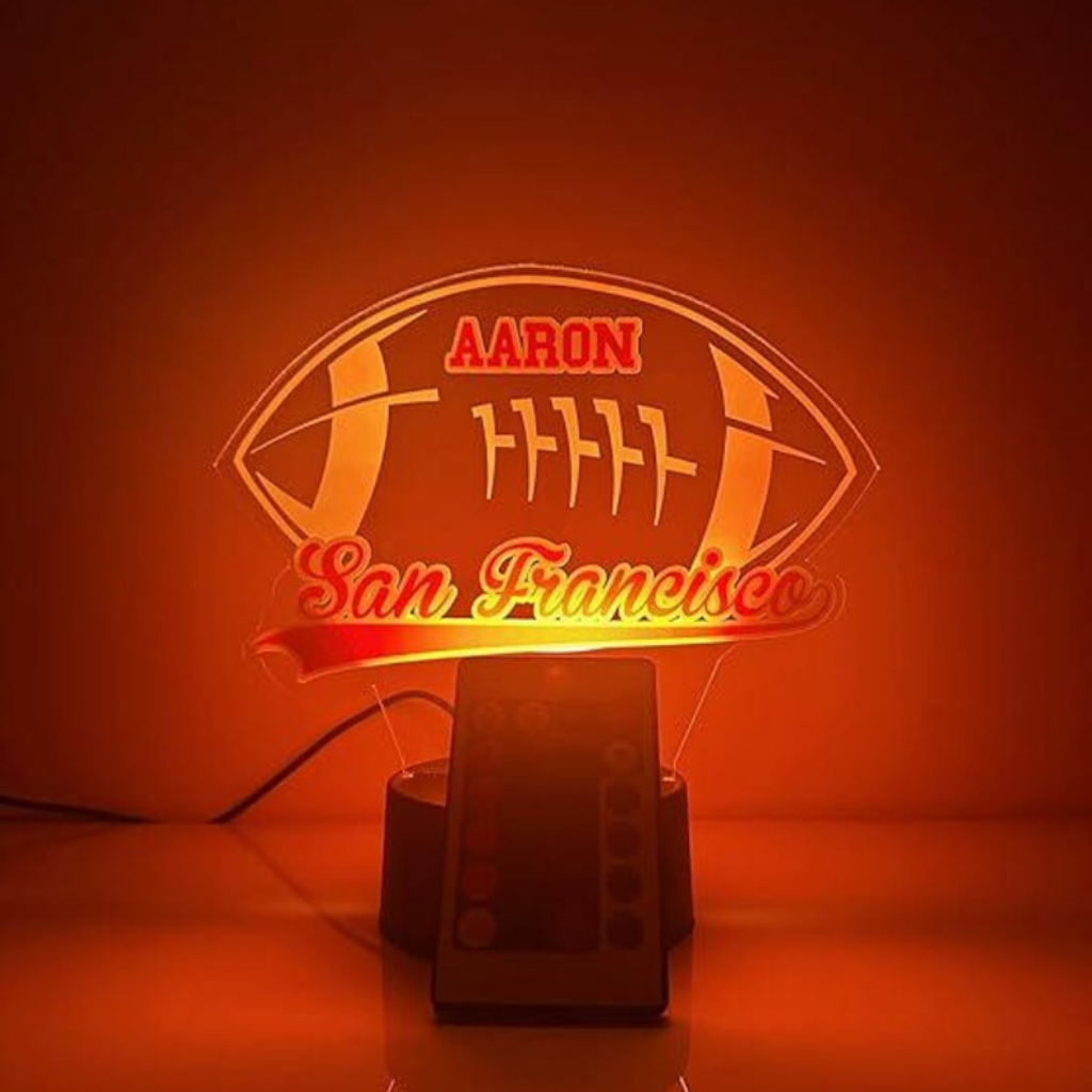 San Francisco Personalized LED Football Night Light
