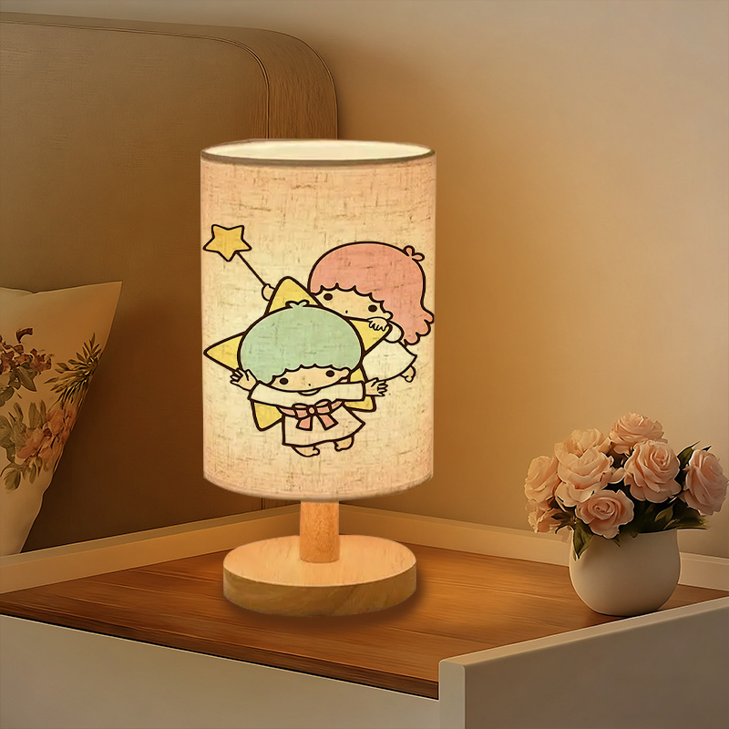 Modern Sanrio USB powered linen lamp with a creative design
