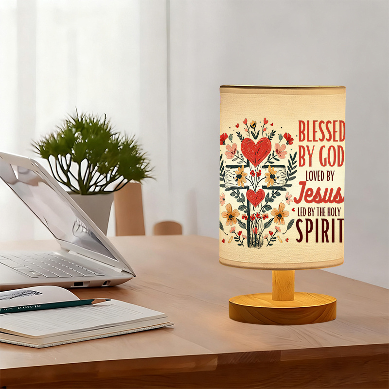 A Modern USB powered Linen Lamp with a Unique Design and Exquisite Patterns