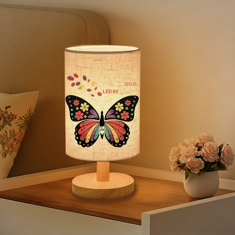 Modern USB-Powered Table Lamp with Bulb