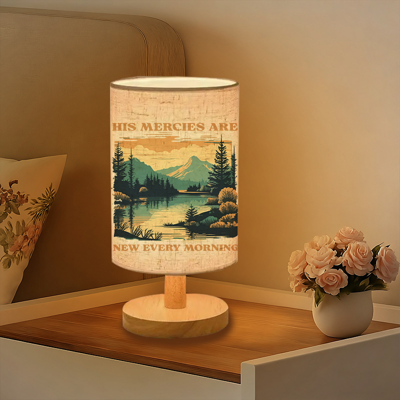 Modern USB-powered Linen Lamp with a Unique Design37