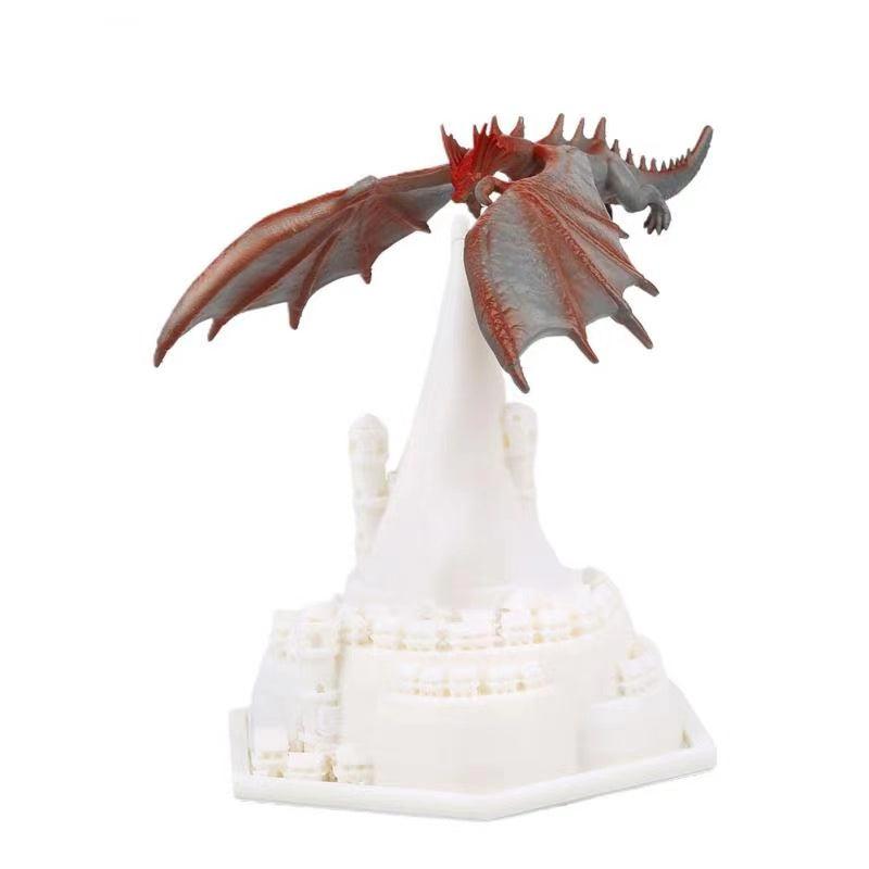 Volcanic Dragon Figurine Decor-3D Optical Lamp