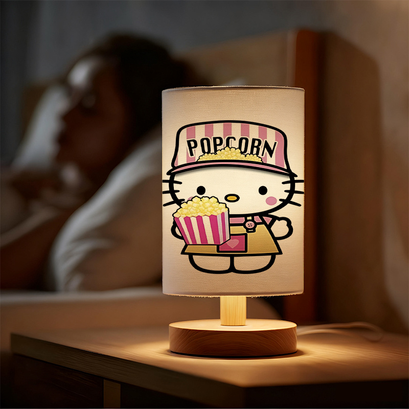 A modern USB powered linen lamp with a creative design and patterns
