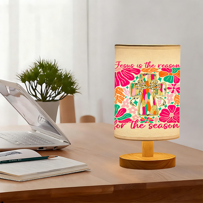 A Modern USB powered Linen Lamp with a Unique Design and Exquisite Patterns