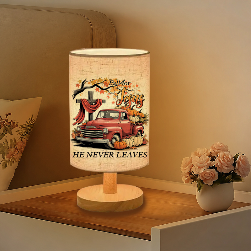 A Modern USB powered Linen Lamp with a Unique Design and Exquisite Patterns