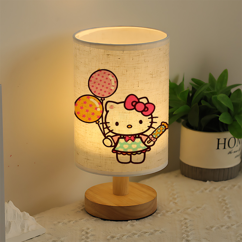 A modern Sanrio USB-powered linen lamp with a creative design