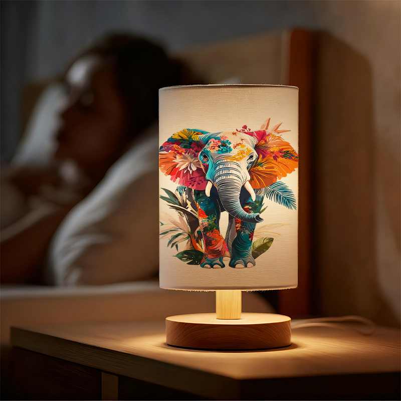 Modern USB-powered Linen Lamp with a Unique Design and Exquisite Pattern