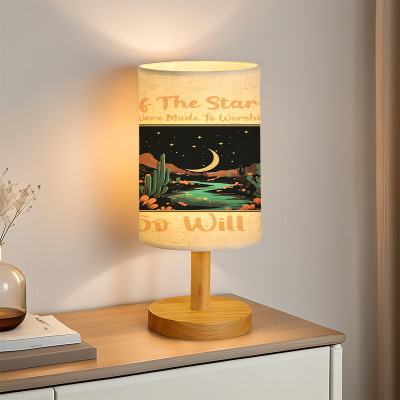 Modern USB-powered Linen Lamp with a Unique Design28