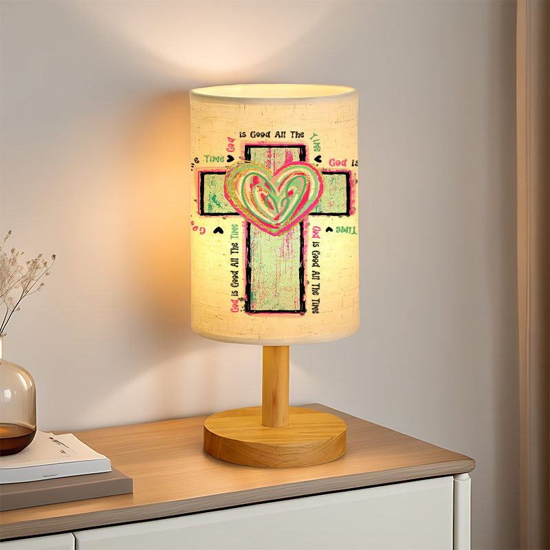 Inspirational Bible Verse Design Linen Table Lamp