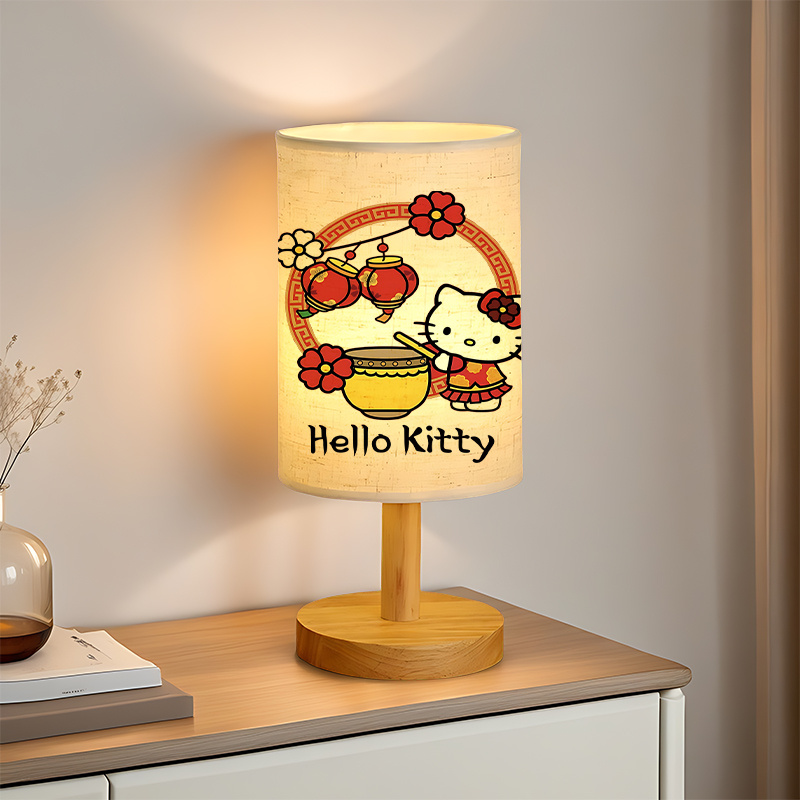 A modern Sanrio USB-powered linen lamp with a creative design