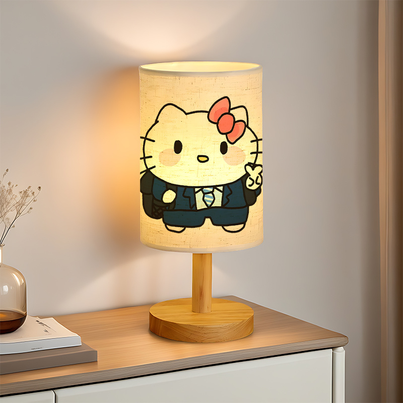  USB-powered linen lamp with a creative design featuring