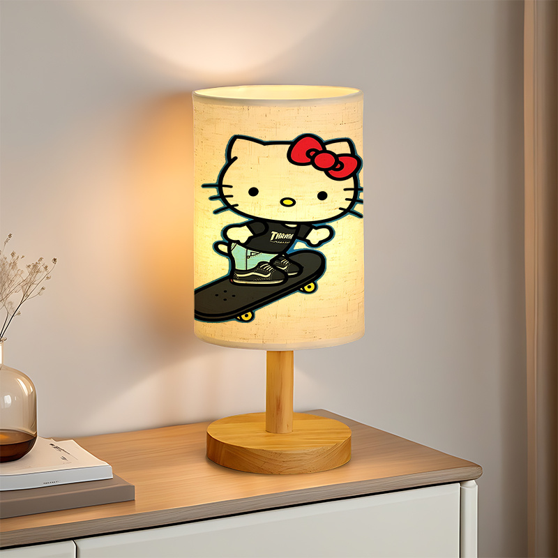 Sanrio USB-powered linen lamp suitable for bedside decoration gift