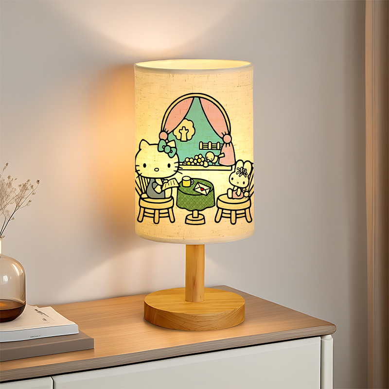 Sanrio USB-powered linen lamp creating ambiance