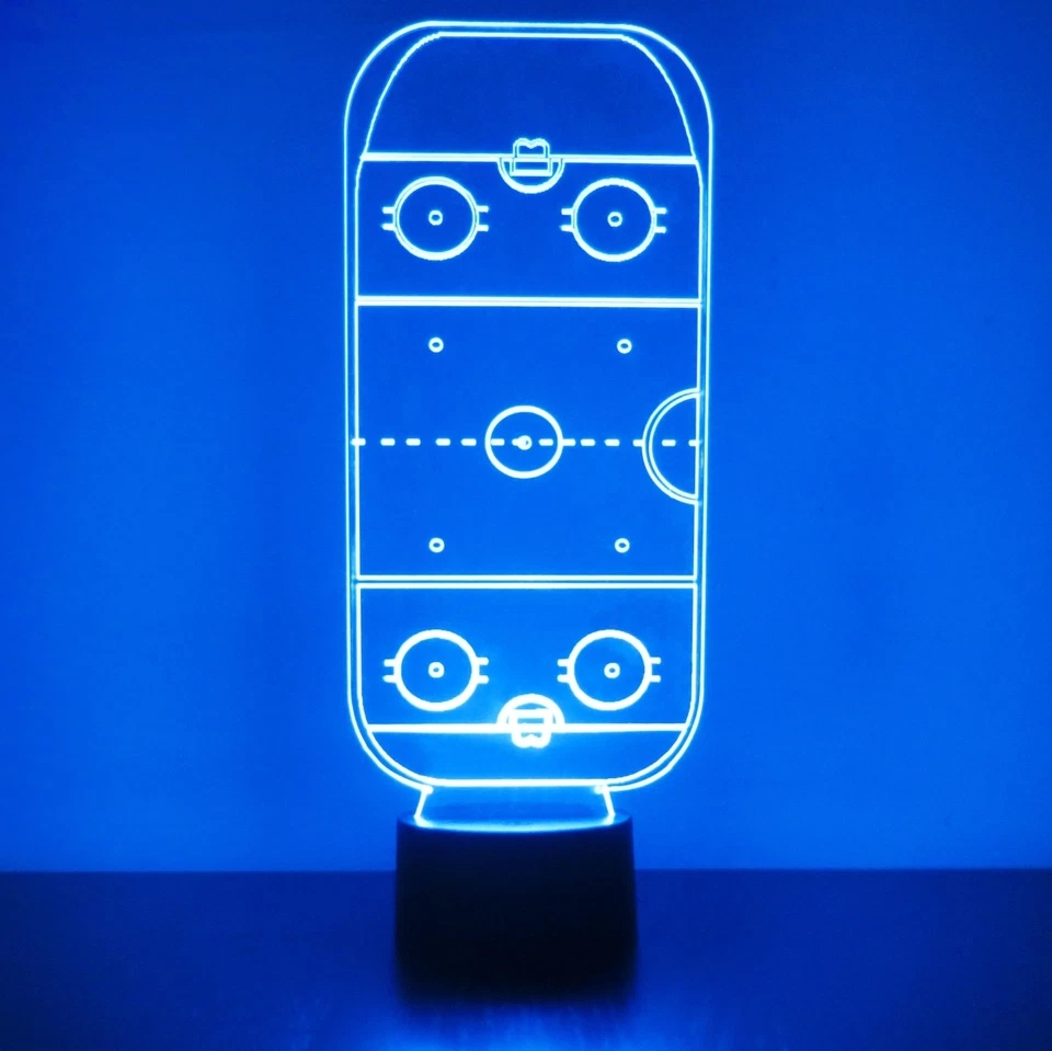 Vancouver Canucks Personalized Hockey Themed LED Lamp
