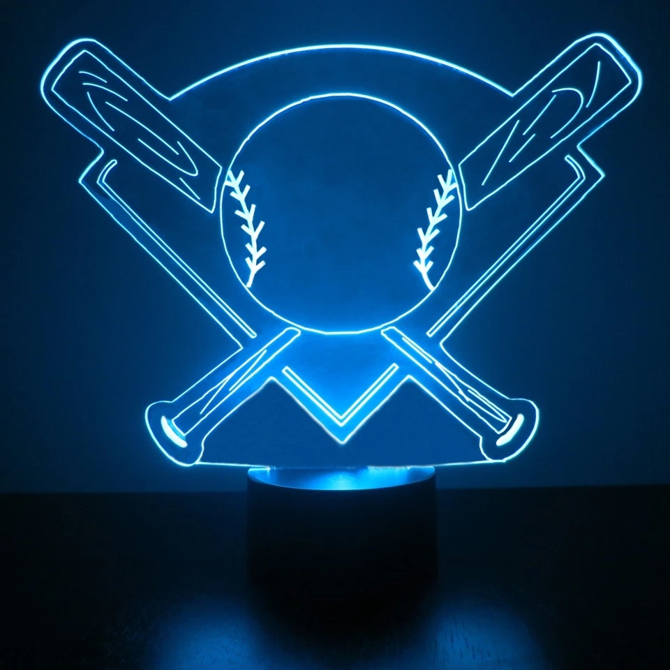 Custom Las Vegas Golden Knights Themed LED 3D Lamp