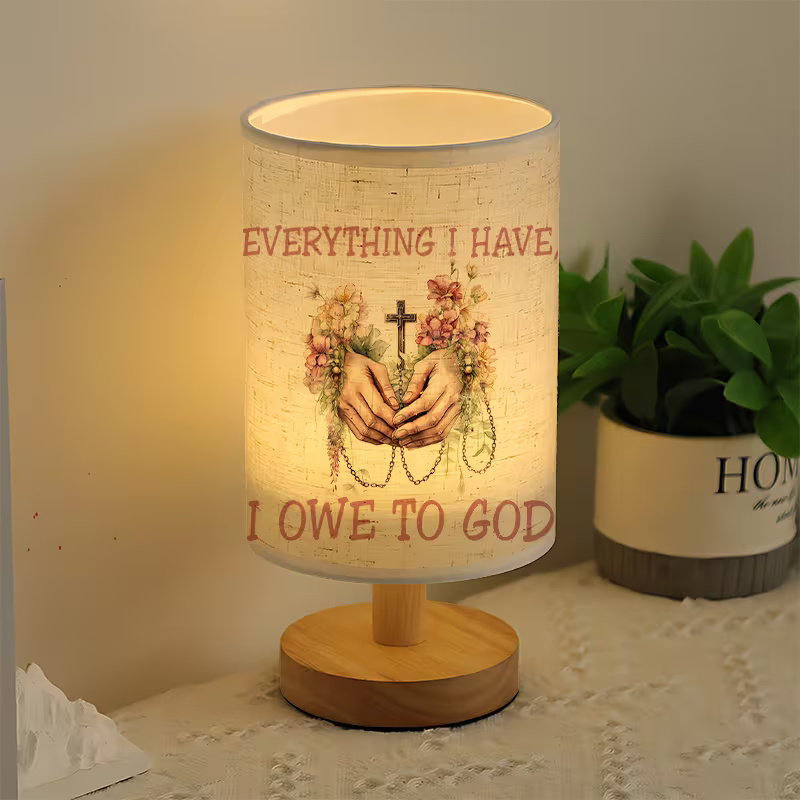 Modern USB-powered Linen Lamp with a Unique Design and Exquisite Patterns