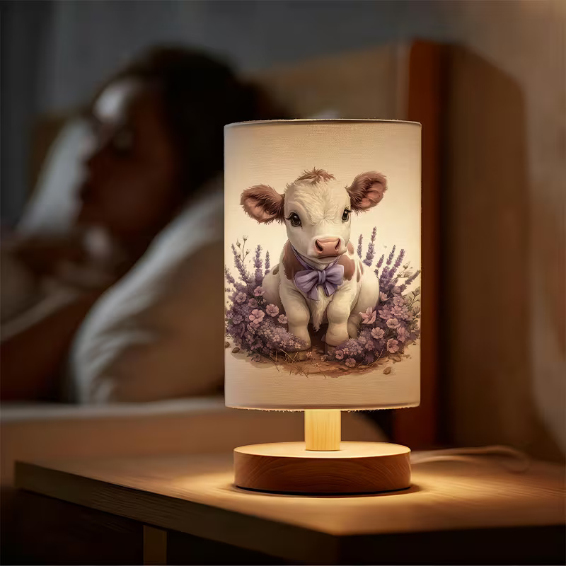 Modern USB-Powered Linen Lamp | Unique Design, Exquisite Patterns, Ideal for Bedside and Living Room Ambiance