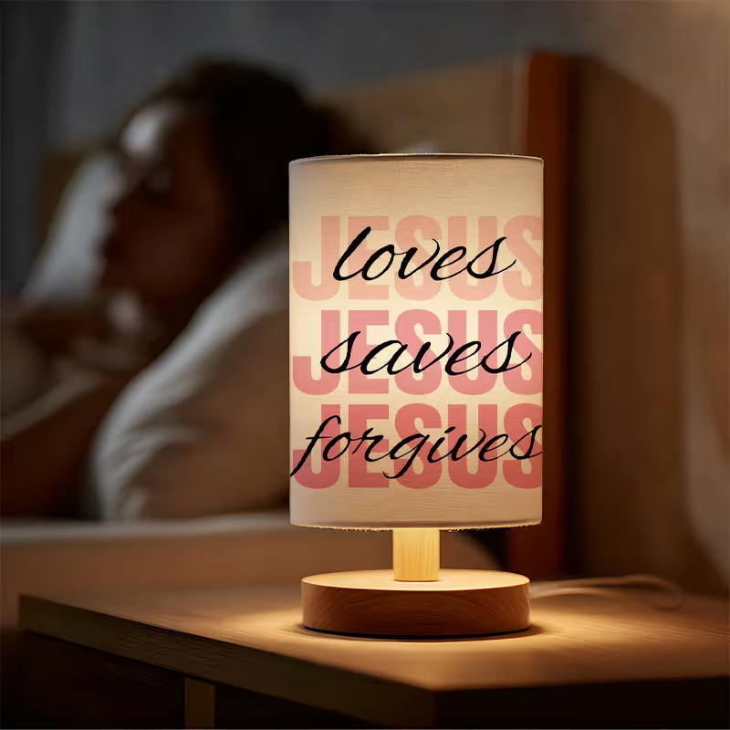  modern USB-powered linen lamp with a unique design and exquisite patterns