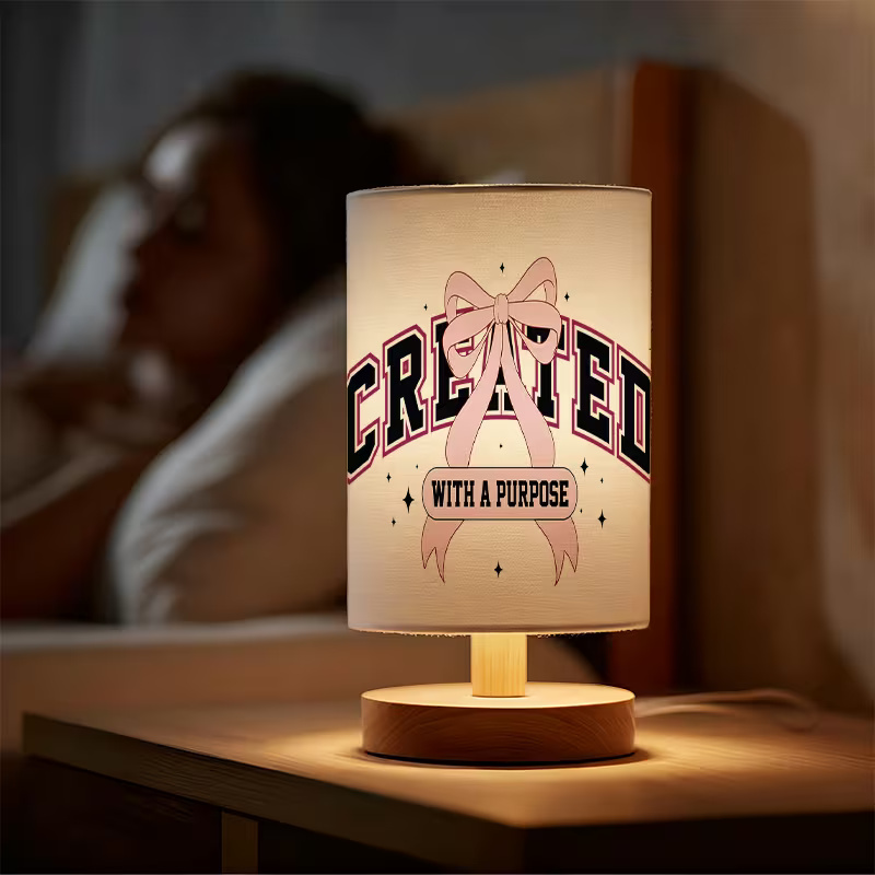 Modern USB-powered Linen Lamp with a Unique Design3
