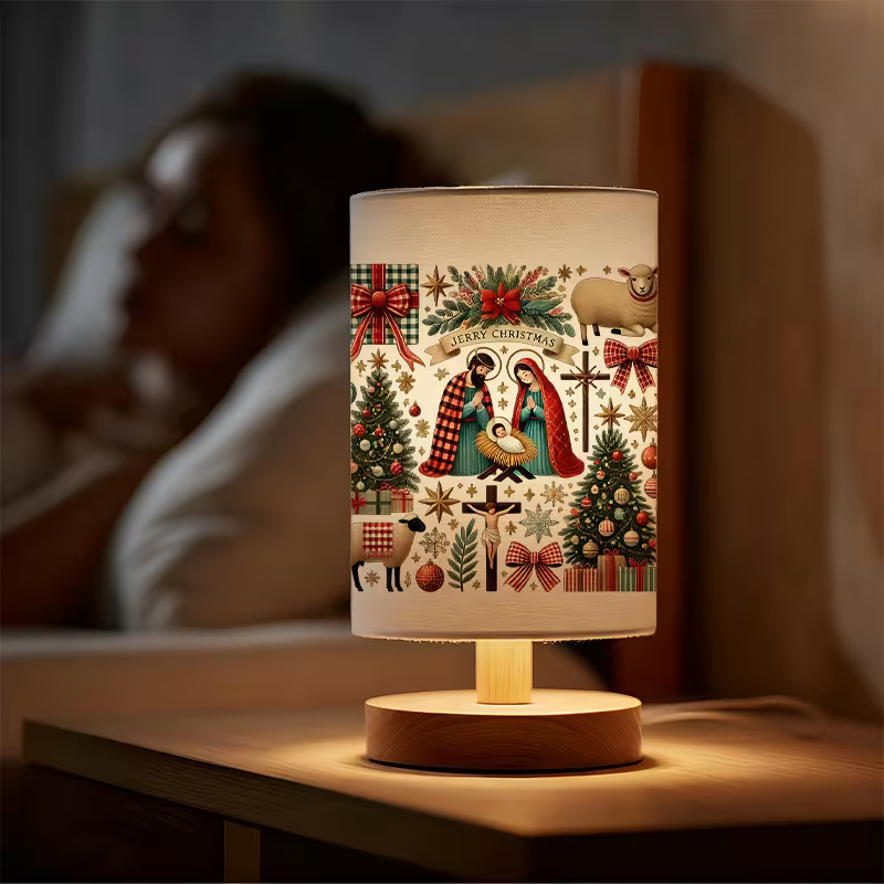 Modern USB-powered Linen Lamp with a Unique Design4