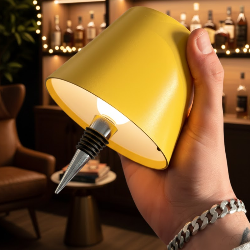 Wireless Bottle Top LED Lamp With Multi Light Color