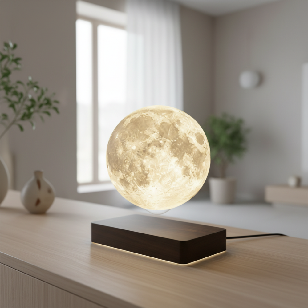 Levitating Moon Lamp With Base Stand