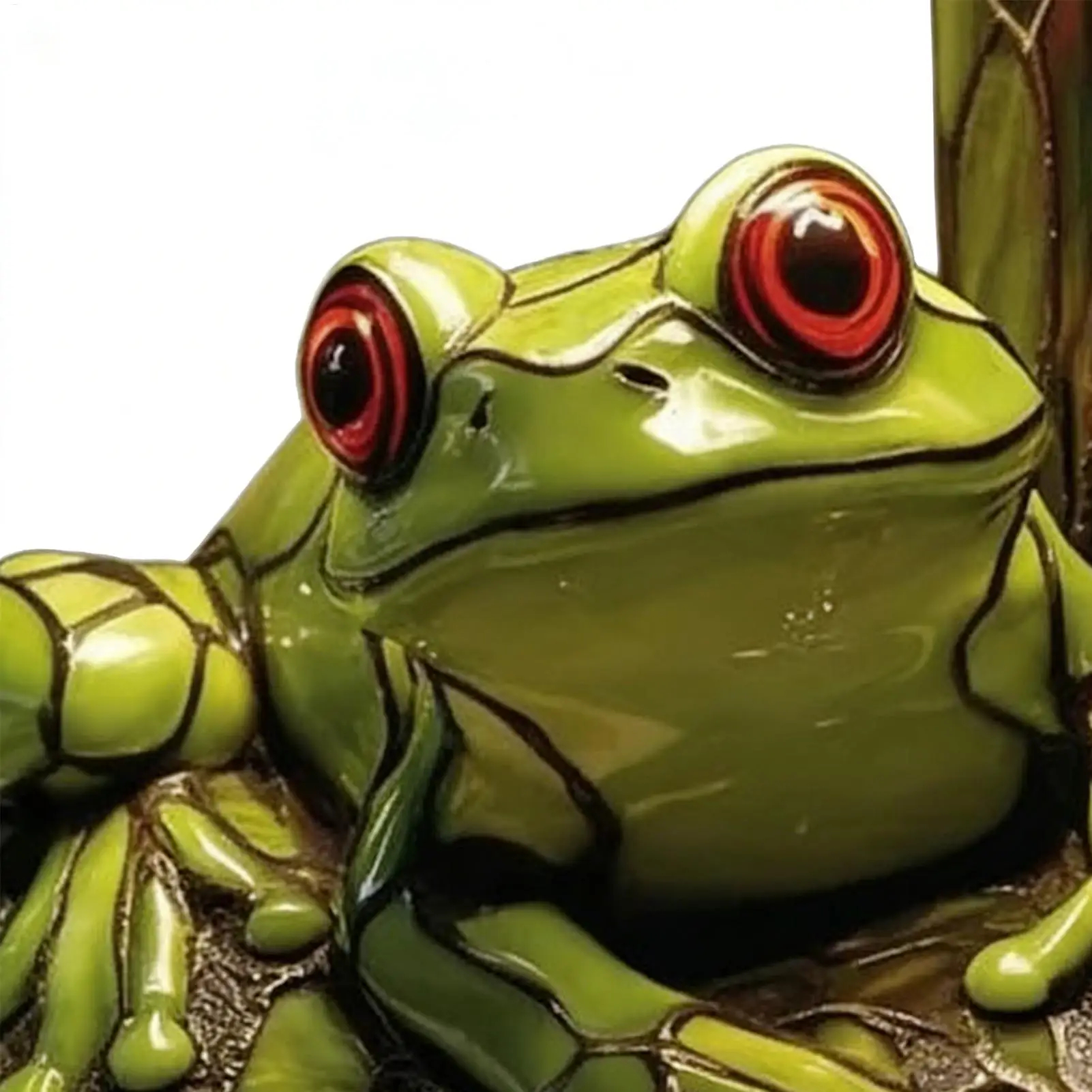 Stained Glass Frog Desk Lamp