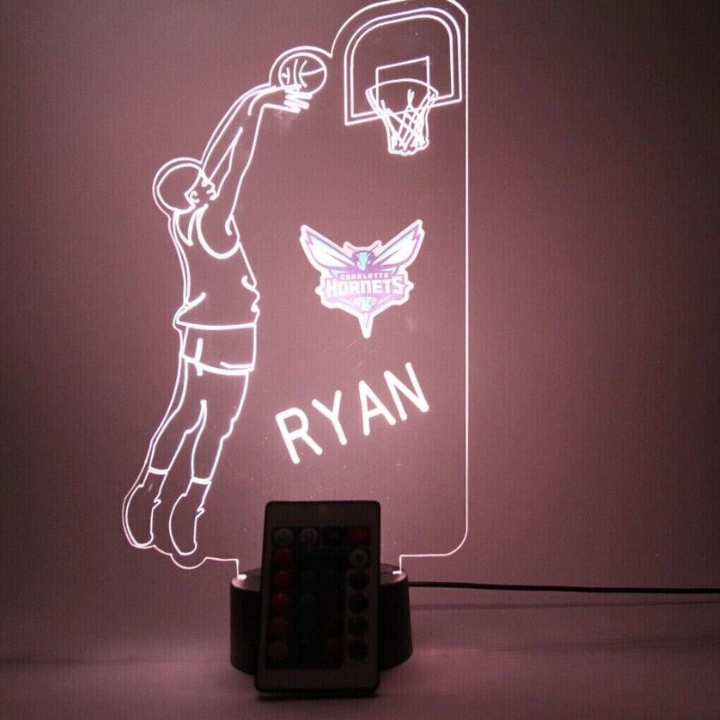 Charlotte Hornets NBA Basketball Player Fan Light Up Lamp 