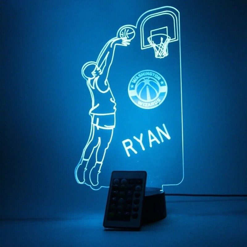Washington Wizards NBA Basketball Player Fan Light Up Lamp