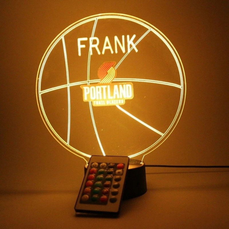 Portland Trail Blazers NBA Basketball Sports Light Up Lamp