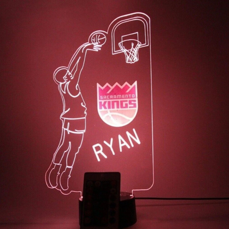 Sacramento Kings NBA Basketball Player Sport Light Up Lamp