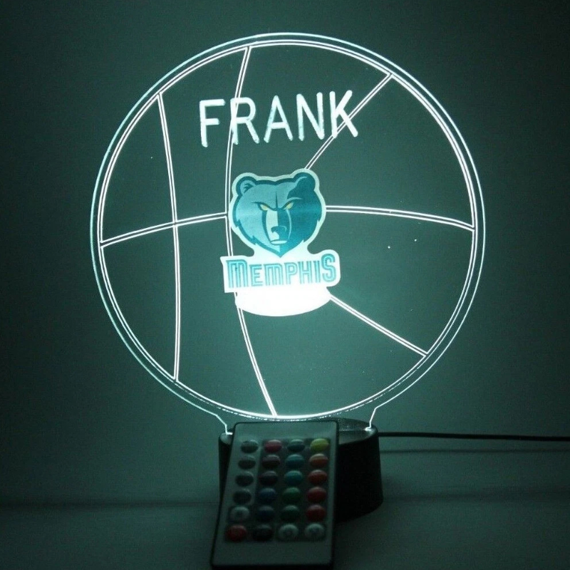 Memphis Grizzlies NBA Basketball Sports Fan Light Up Lamp