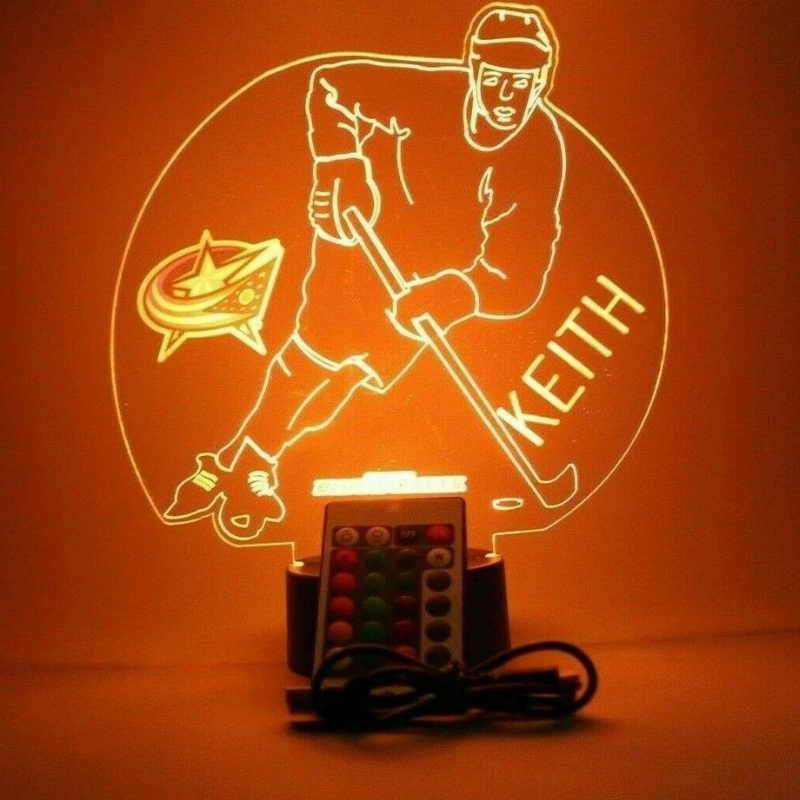 Columbus Blue Jackets NHL Hockey Player Sports Light Lamp 