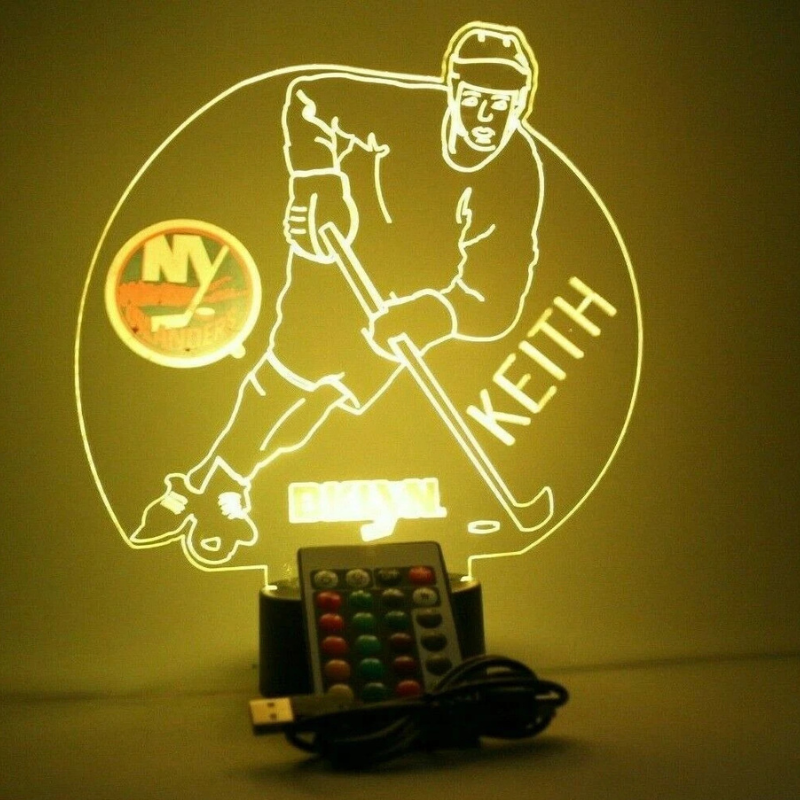 New York Islanders NHL NY Hockey Player Fan Light Up Lamp