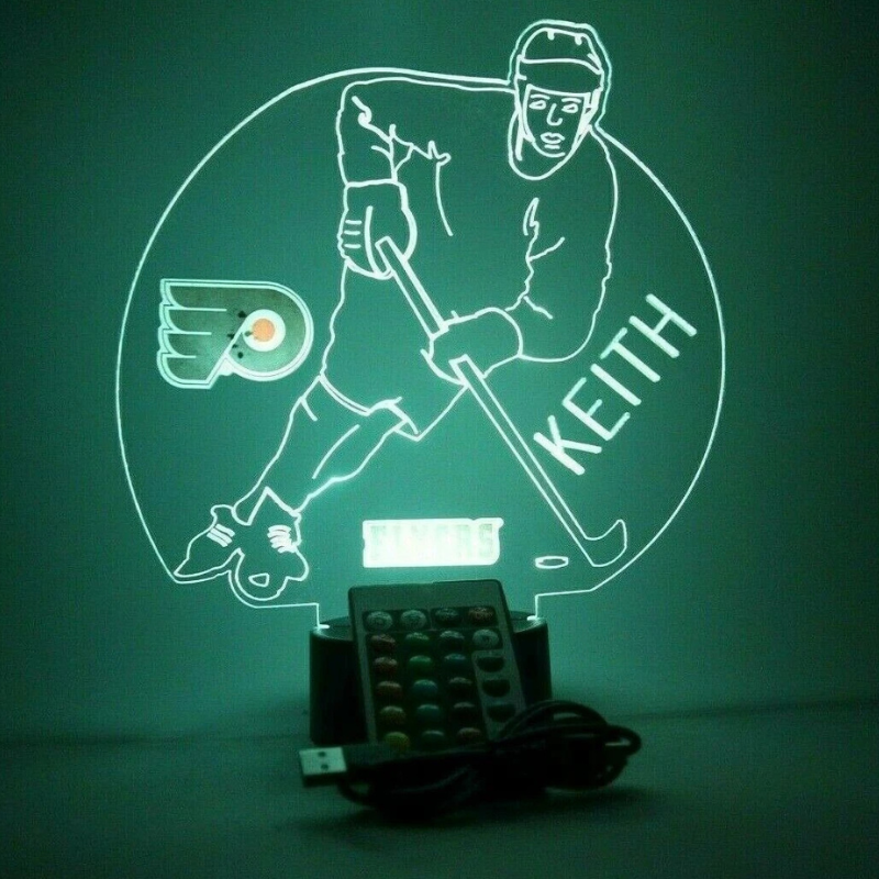 Philadelphia Flyers NHL Hockey Player Night Light Up Lamp