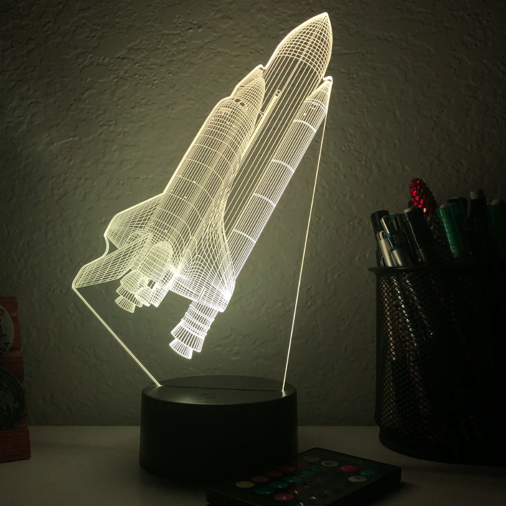 Space Shuttle Shaped LED Lamp-3D Optical Lamp