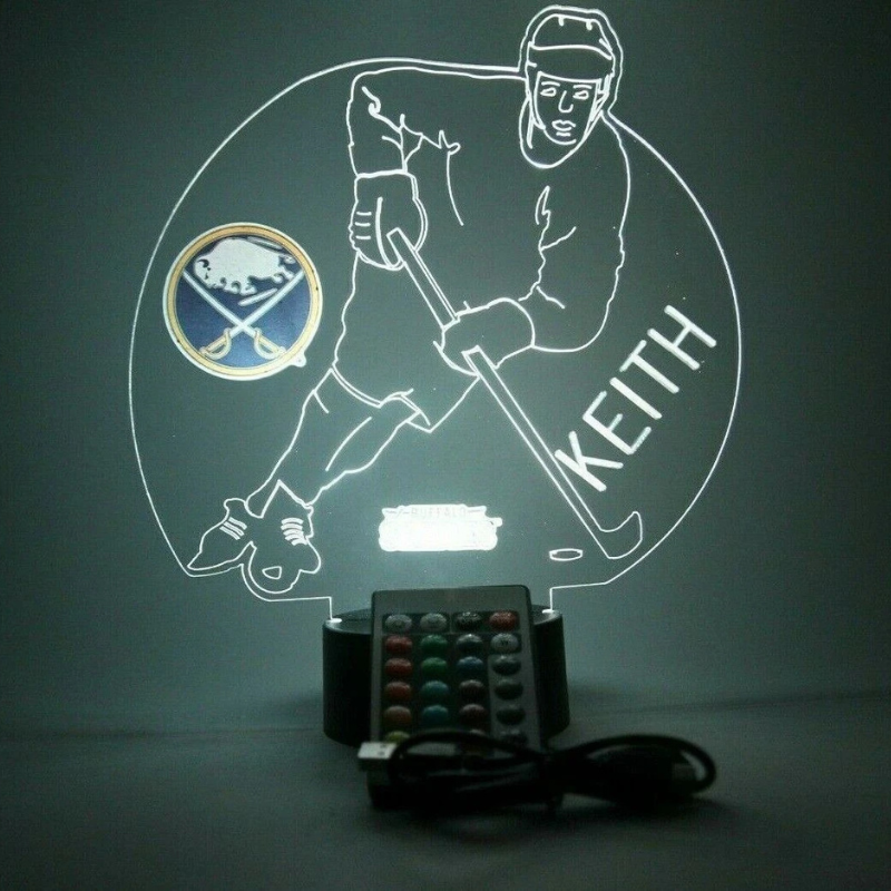 Buffalo Sabres NHL Hockey Player Sport Light Up Night Lamp