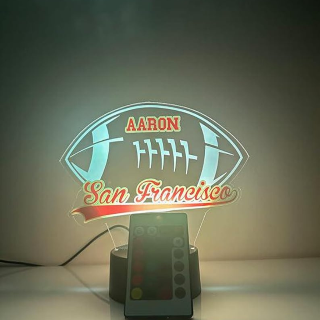 San Francisco Personalized LED Football Night Light
