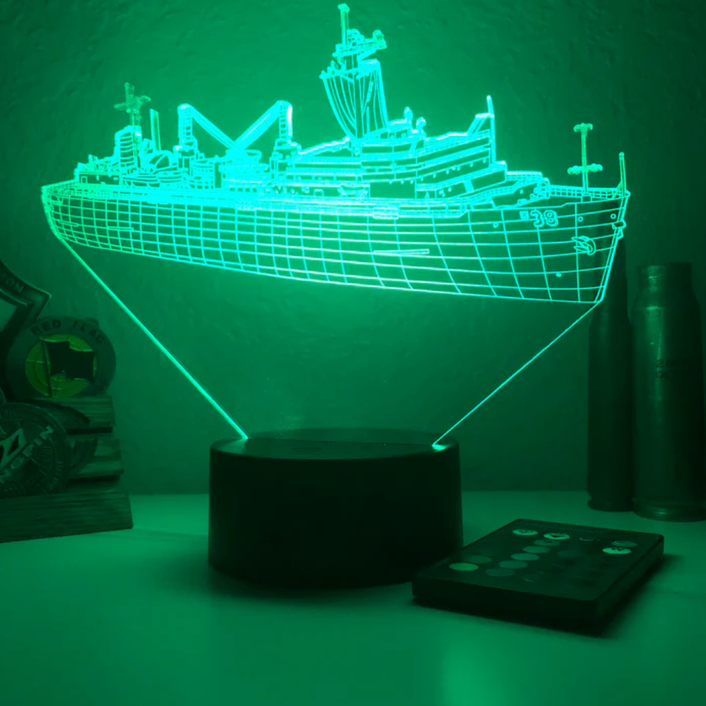 Ship Themed Illusion LED Lamp-3D Optical Lamp