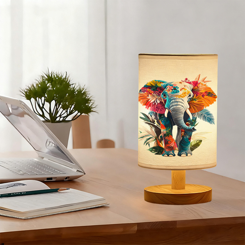 Modern USB-powered Linen Lamp with a Unique Design and Exquisite Pattern