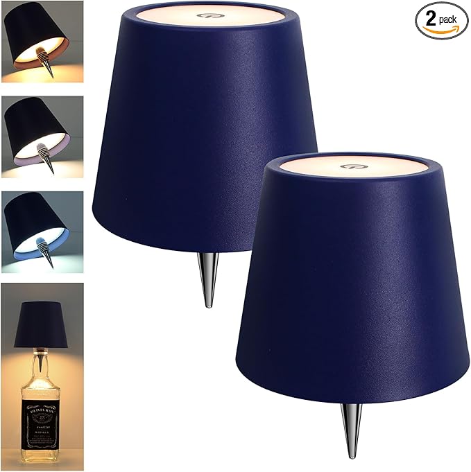 3 Color Rechargeable Wireless Bottle Lamps