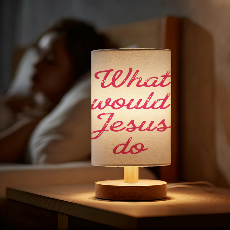 odern USB-Powered Linen Table Lamp with What Would Do?