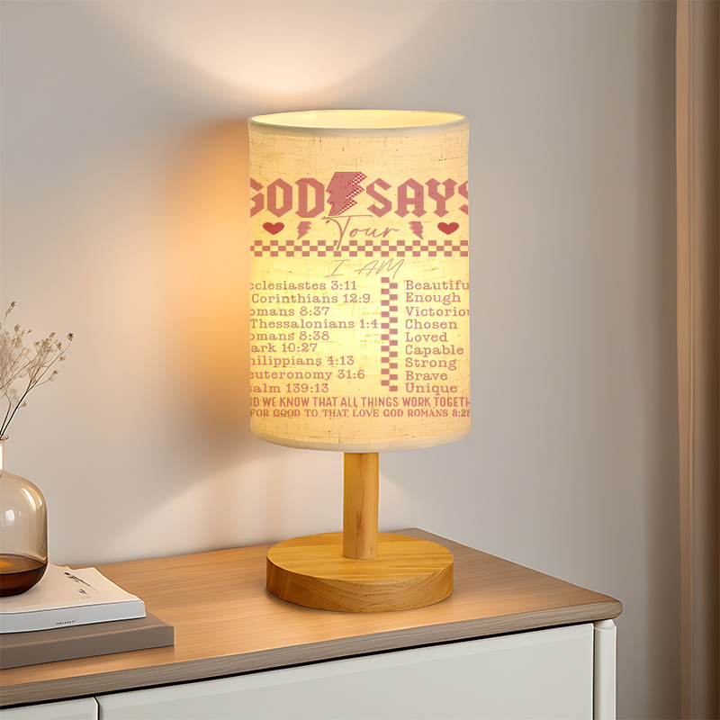 Modern USB-powered Linen Lamp with a Unique Design34