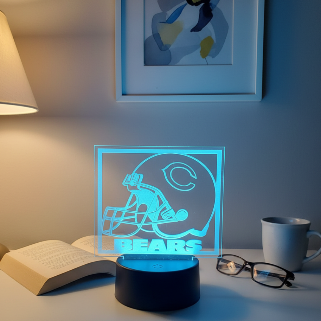 Chicago Bears Edge Lit LED Night Lamp