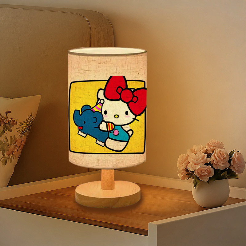 A modern Sanrio USB-powered linen lamp with a creative design
