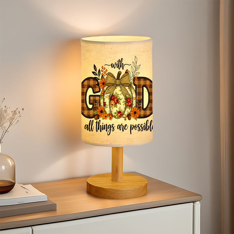 A Modern USB-powered Linen Lamp with a Unique Design and Exquisite Patterns