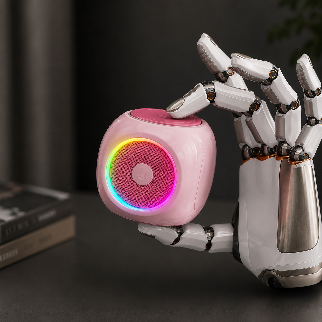 Bluetooth Speaker Portable Wireless Rotating Fingertip Gyro Speaker