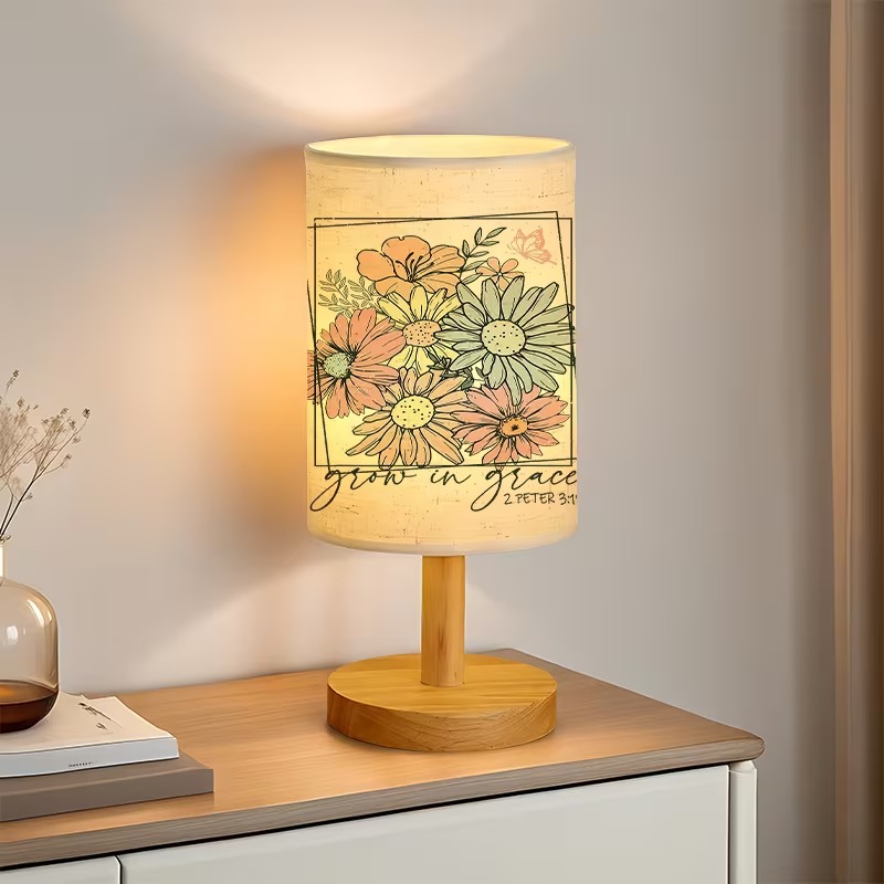 Growing Grace Themed USB Powered Bedside Lamp